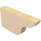 Ekena Millwork 2in. W x 6in. H x 12in. L Carmel Woodgrain TimberThane Rafter Tail, Primed Tan RFTUR02X06X12CARRCPR - alternate 5